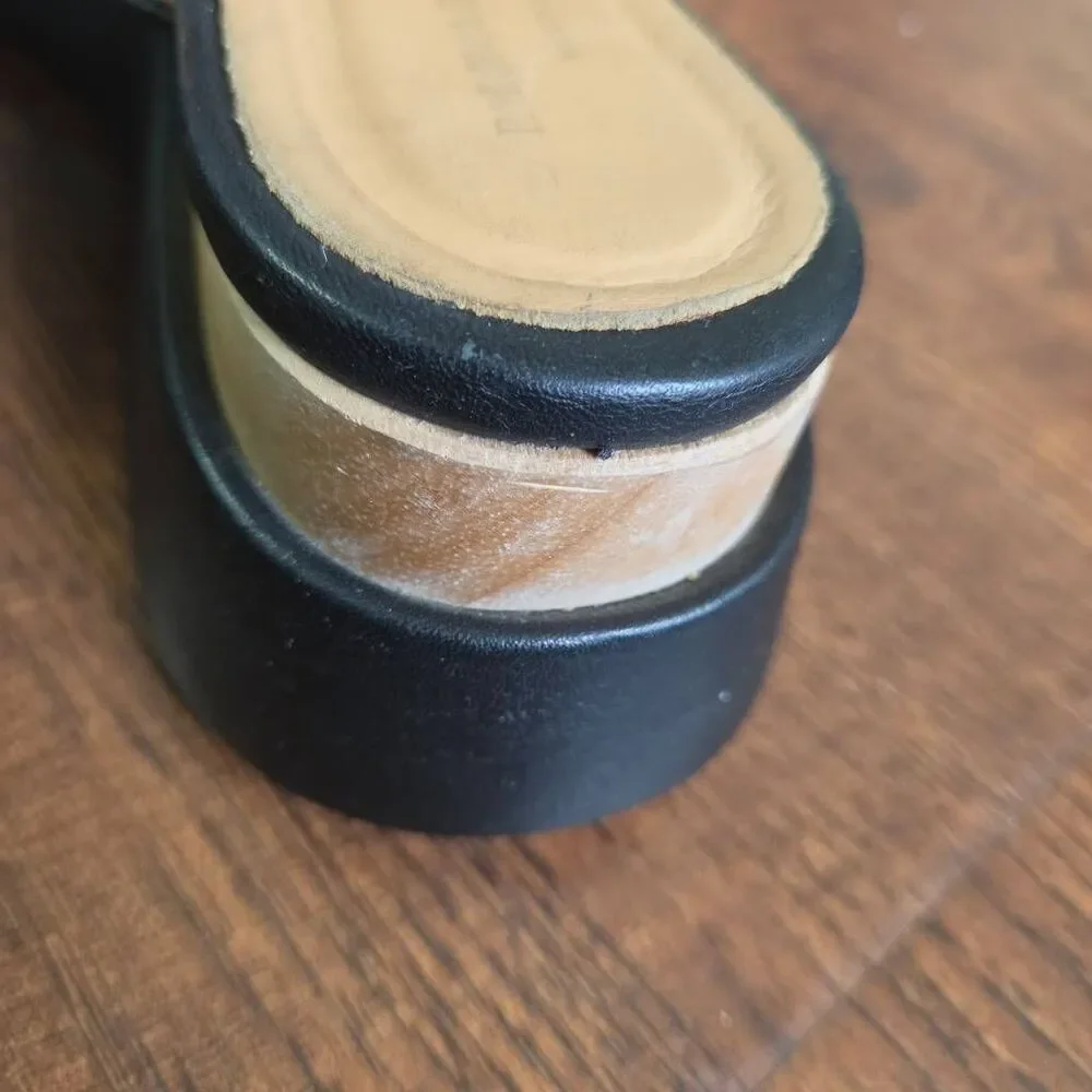 Paloma Barcelo Platform Leather Slides